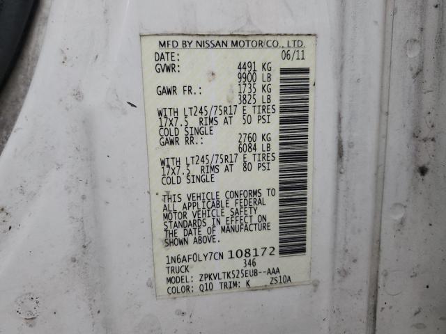 2012 NISSAN NV 2500 #3285586269