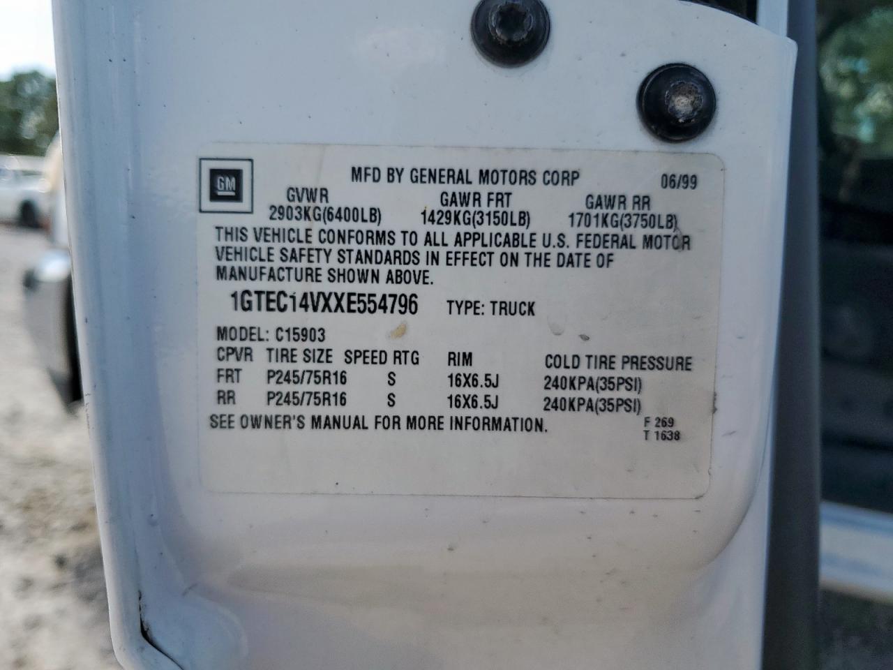 Lot #3287588053 1999 GMC NEW SIERRA