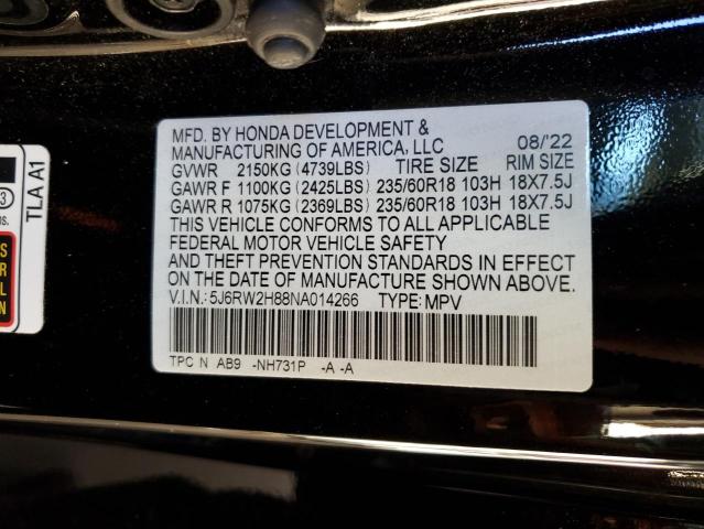 2022 HONDA CR-V EXL #3293527410