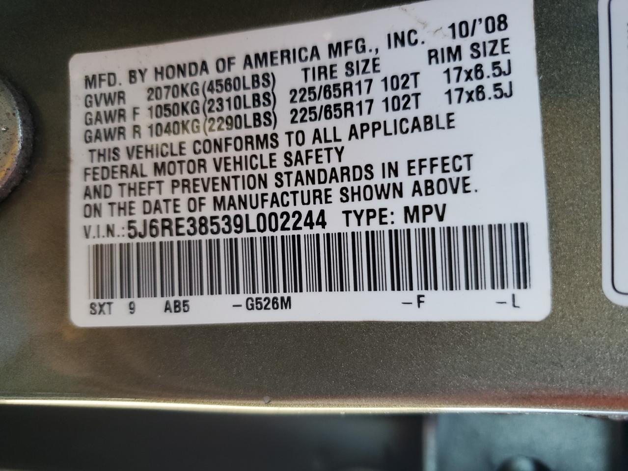 Honda Crv Ex Image 12