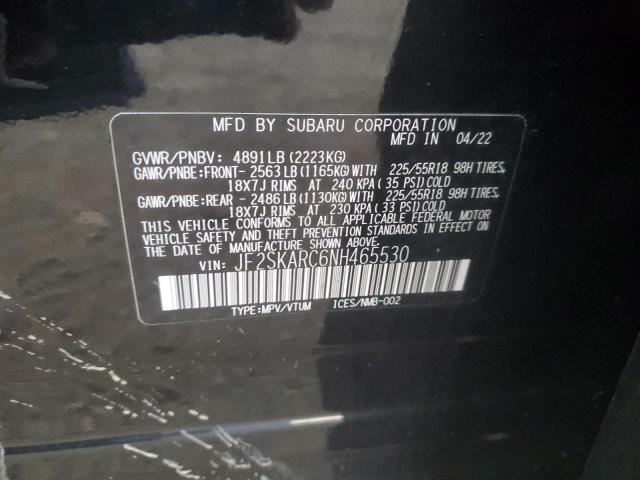 2022 SUBARU FORESTER T #3293524427