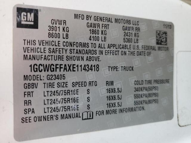 2014 CHEVROLET EXPRESS G2 #3292521699