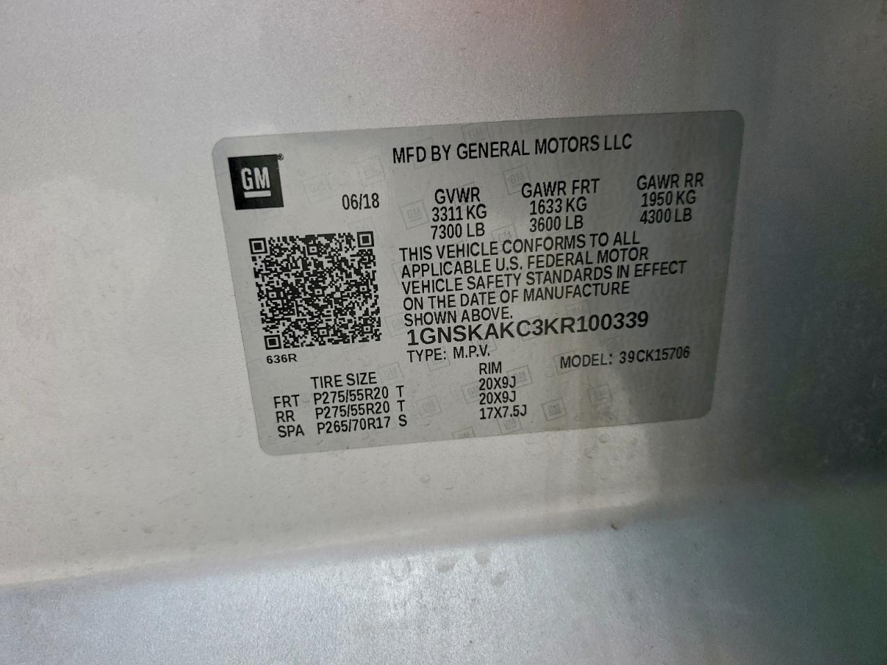 CHEVROLET TAHOE K1500 LS