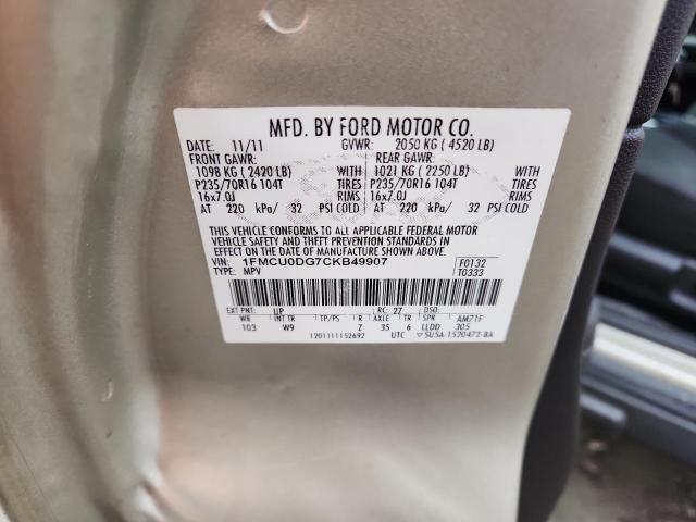 2012 FORD ESCAPE XLT #3301857016