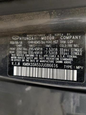 2018 HYUNDAI KONA LIMIT #3305322318