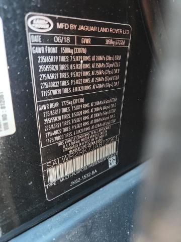 2018 LAND ROVER RANGE ROVE #3281423008