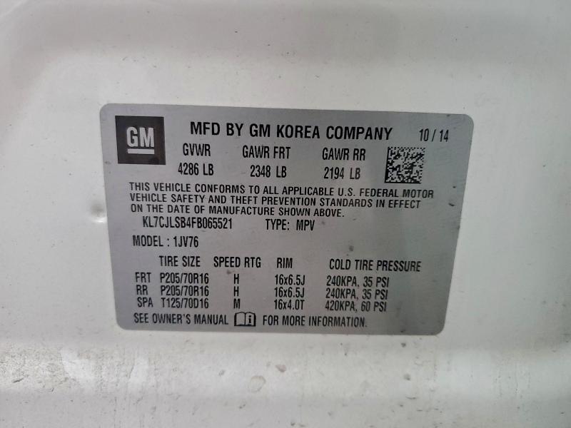 2015 CHEVROLET TRAX 1LT #3304022592