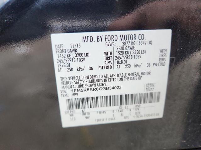 2016 FORD EXPLORER P - 1FM5K8AR0GGB54023