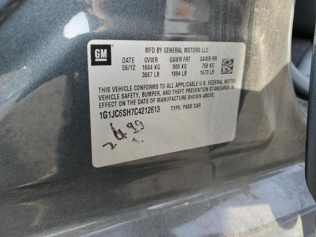 2012 CHEVROLET SONIC LT #3290181213