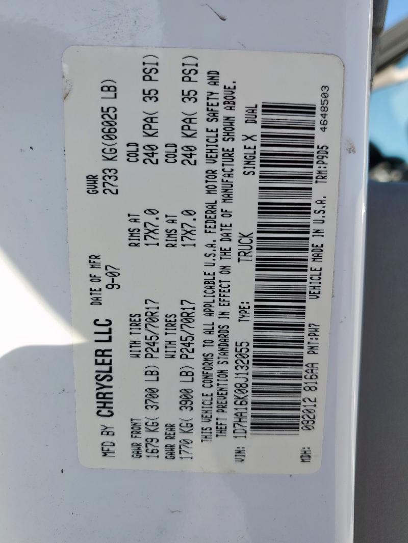 2008 DODGE RAM 1500 S #3285760692