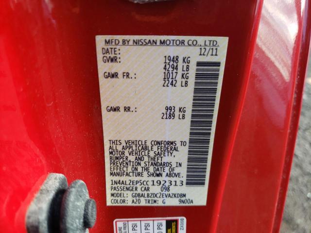 2012 NISSAN ALTIMA S #3312423648