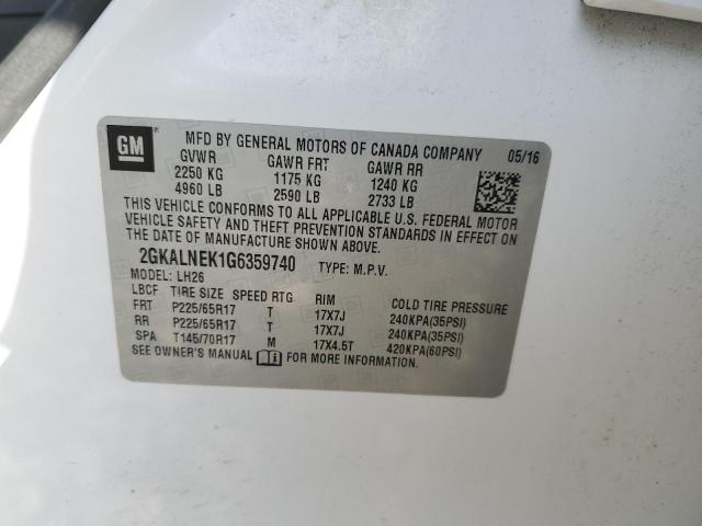 2016 GMC TERRAIN SL #3291565952