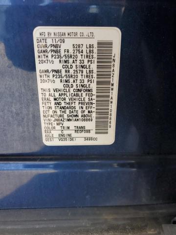 2010 NISSAN MURANO S #3291192972