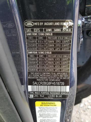 2015 LAND ROVER DISCOVERY #3284620326