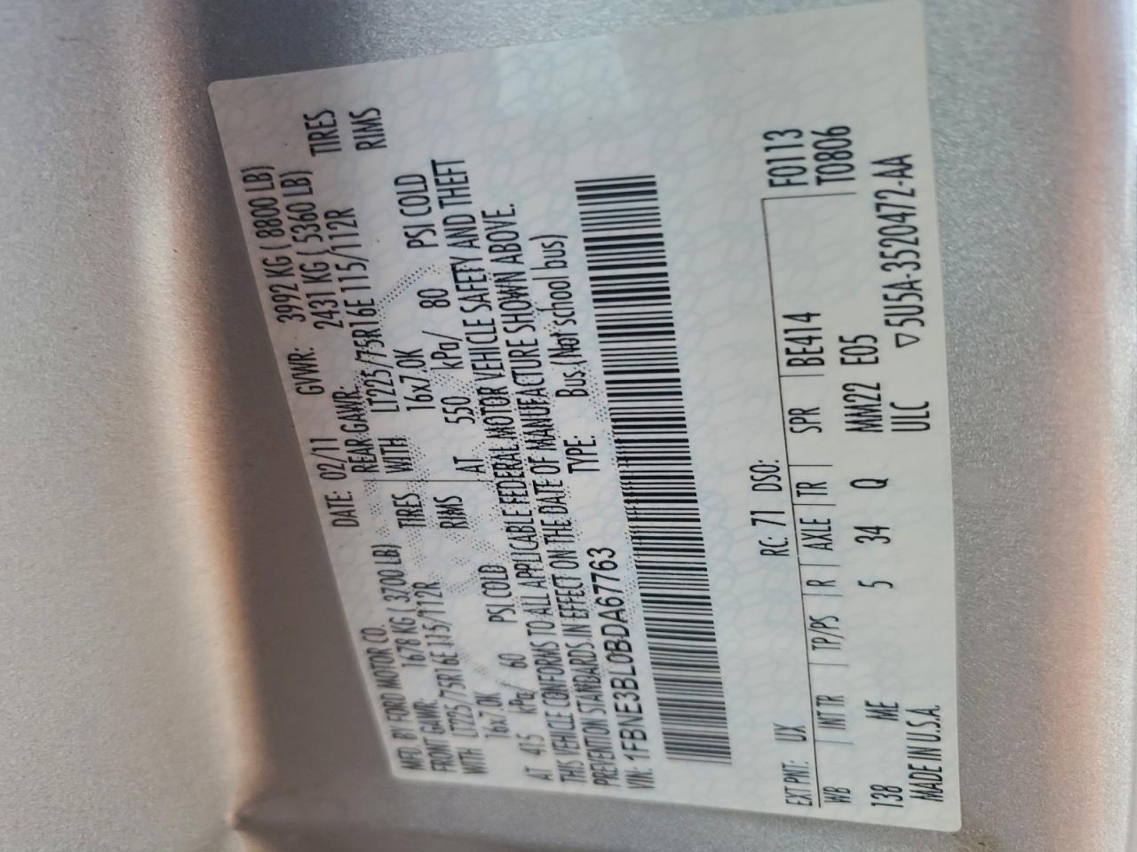 FORD ECONOLINE E350 SUPER DUTY WAGON