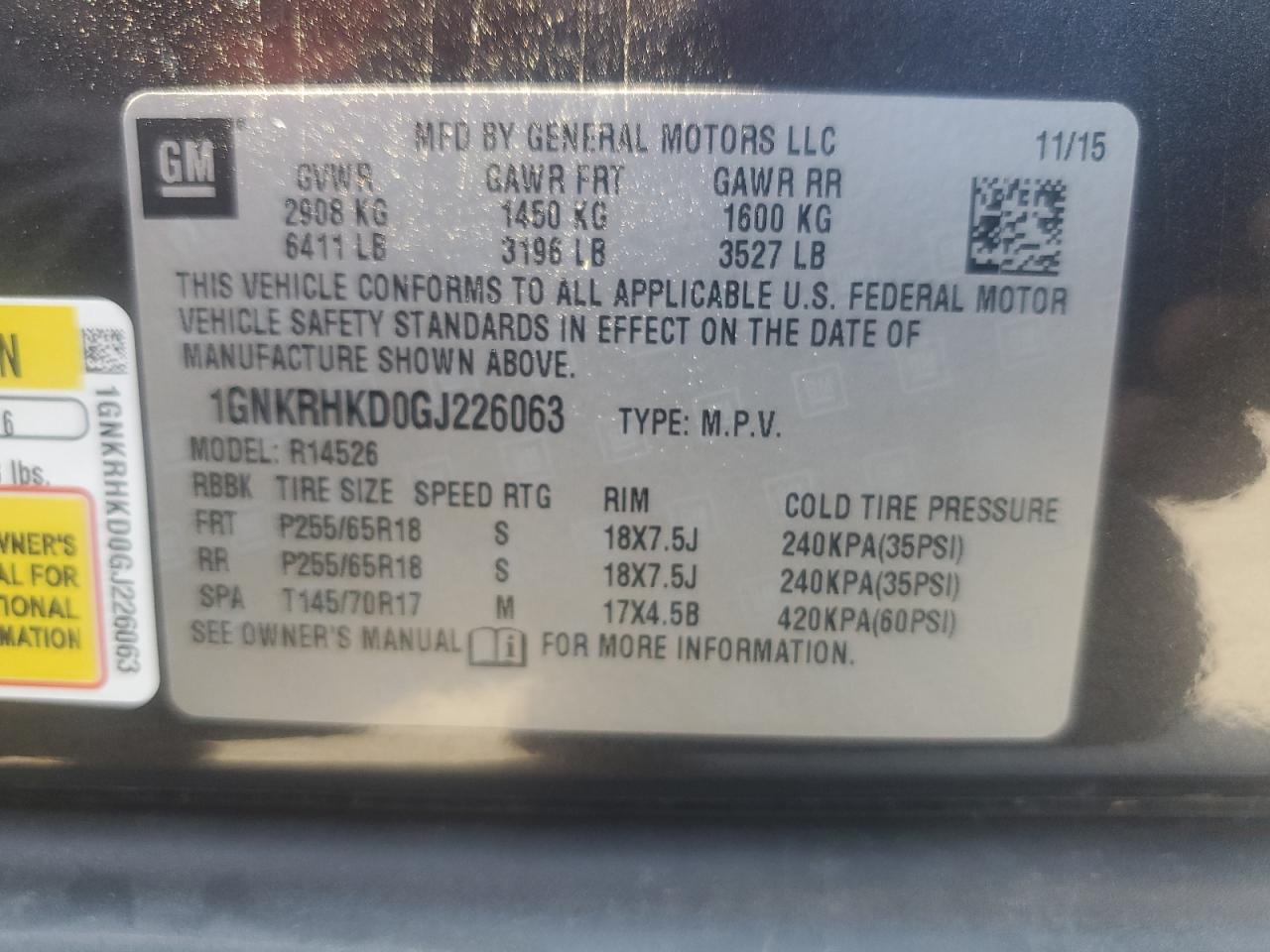 CHEVROLET TRAVERSE LT