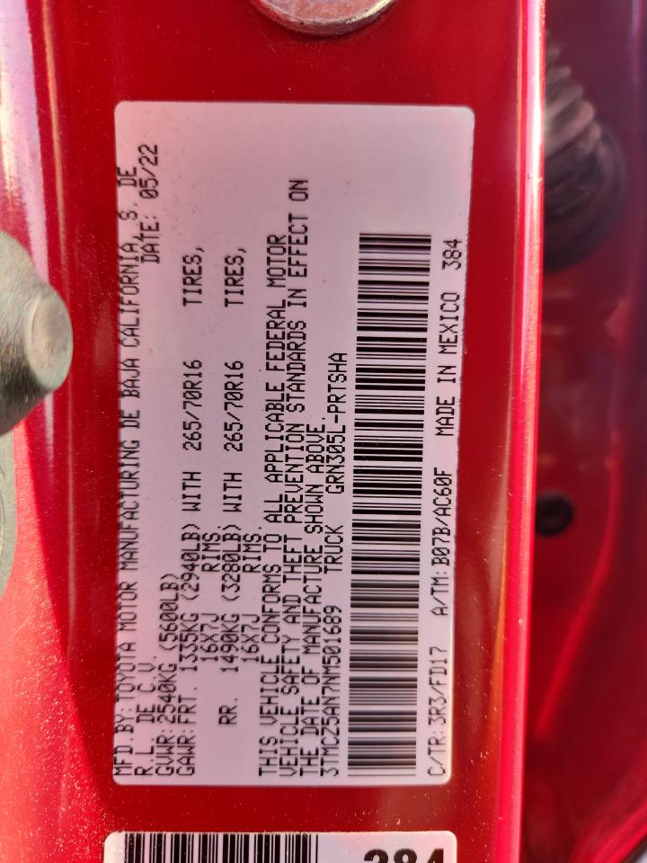 TOYOTA TACOMA DOUBLE CAB