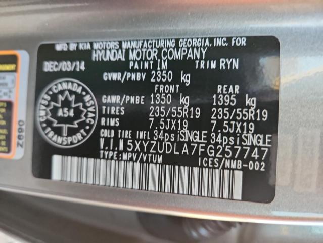 2015 HYUNDAI SANTA FE - 5XYZUDLA7FG257747