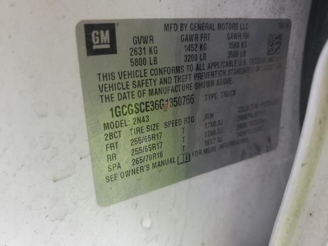 2016 CHEVROLET COLORADO L #3304022590