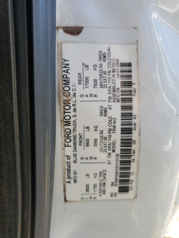 Lot #3280373981 2005 FORD F650 SUPER