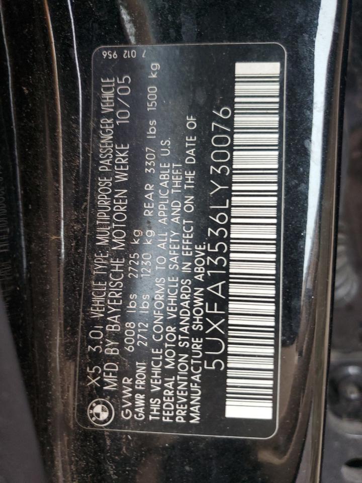 Lot #3296290477 2006 BMW X5 3.0I