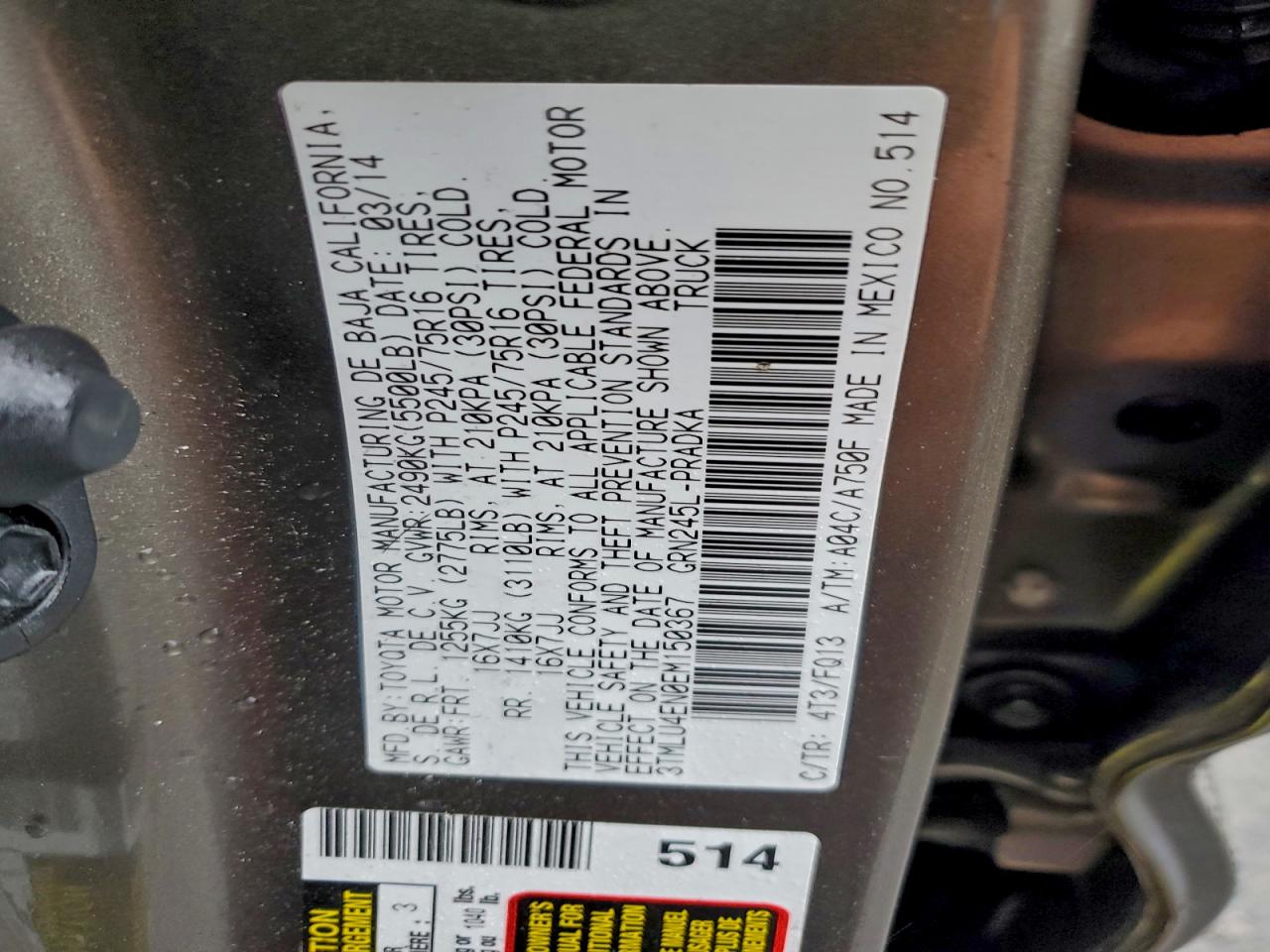 TOYOTA TACOMA DOUBLE CAB