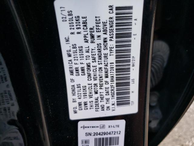 2017 HONDA ACCORD SPO #3283822447