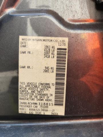 2021 NISSAN ALTIMA SR #3302729080