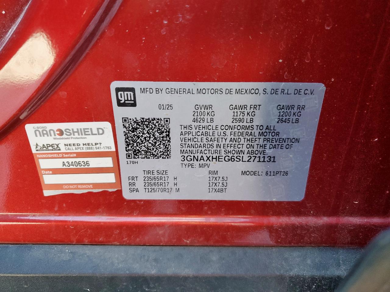 CHEVROLET EQUINOX LT