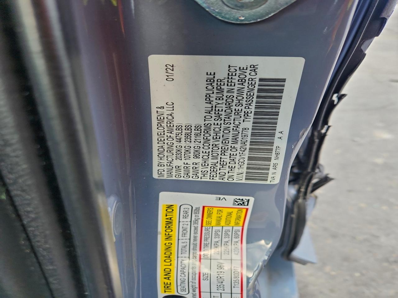 HONDA ACCORD SPORT SE