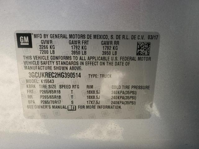 2017 CHEVROLET SILVERADO #3287286983