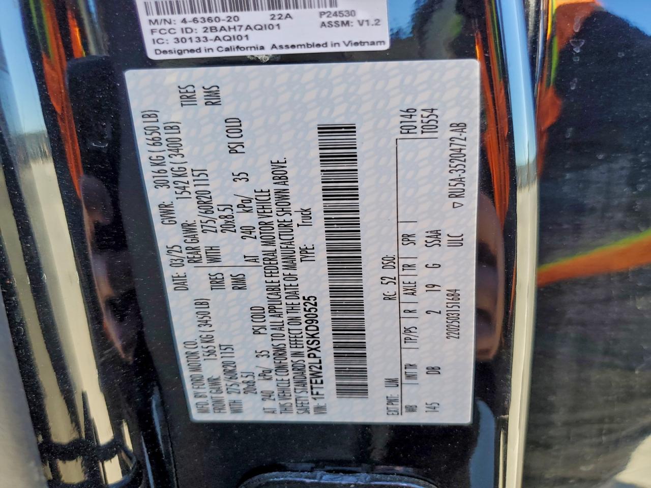 Lot #3311724264 2025 FORD F150 STX