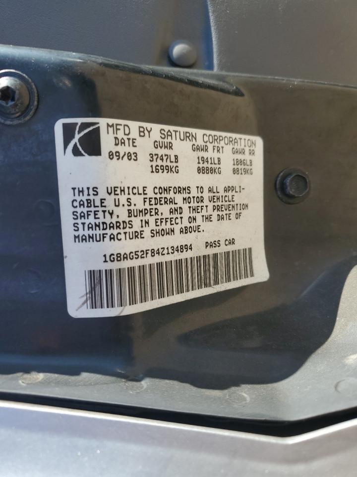 Lot #3290310263 2004 SATURN ION LEVEL