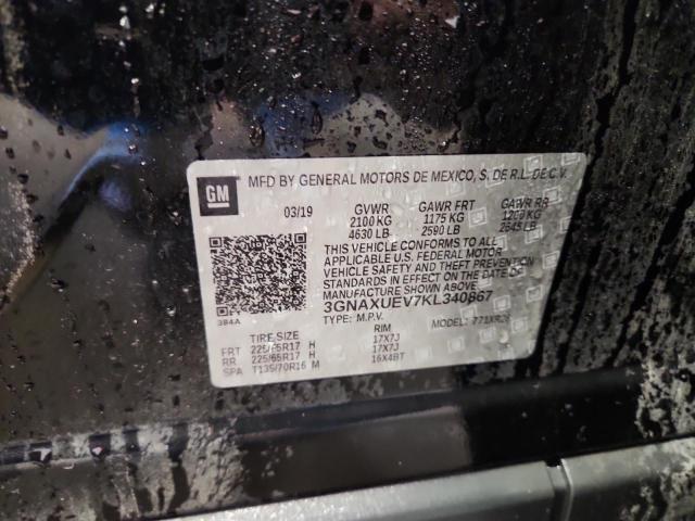 2019 CHEVROLET EQUINOX LT - 3GNAXUEV7KL340867