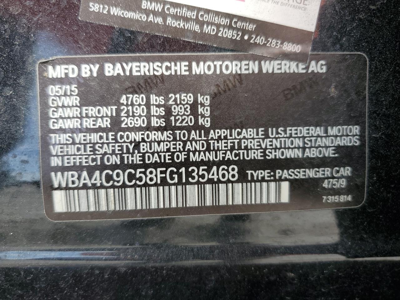 BMW 4 SERIES XI GRAN COUPE SULEV