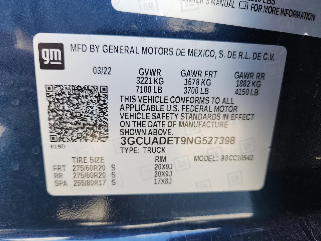 Lot #3311667253 2022 CHEVROLET SILVERADO