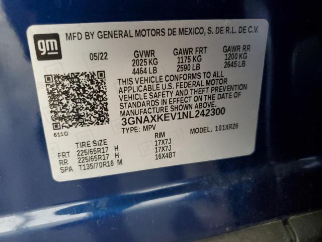 2022 CHEVROLET EQUINOX LT #3292528733