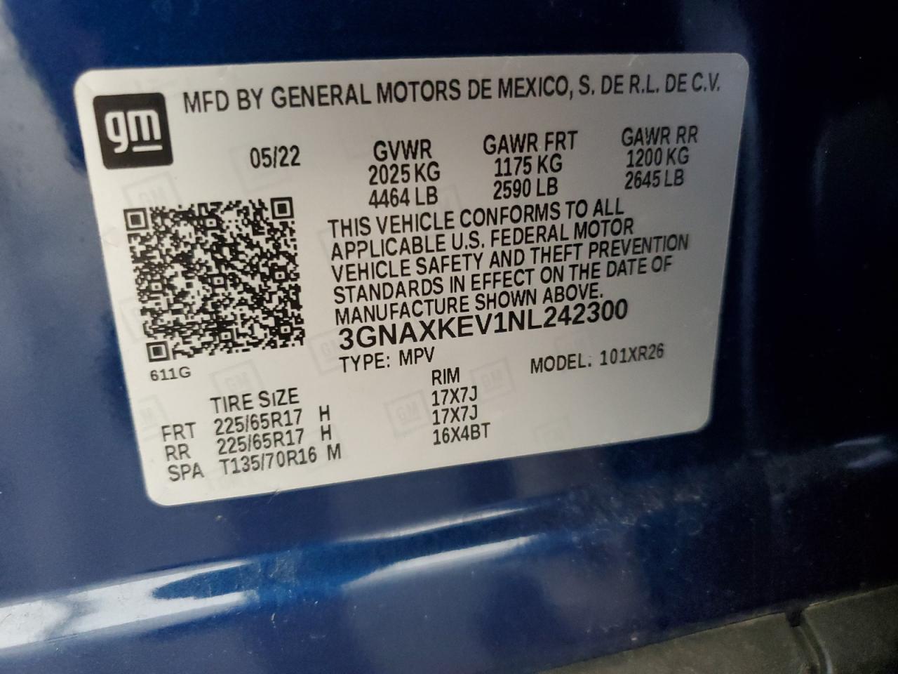 CHEVROLET EQUINOX LT