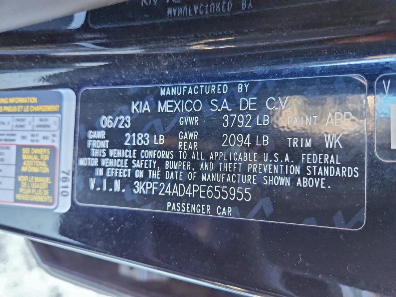 Lot #3309292617 2023 KIA FORTE LX