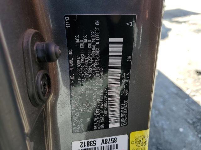 2014 TOYOTA SIENNA XLE #3308324171