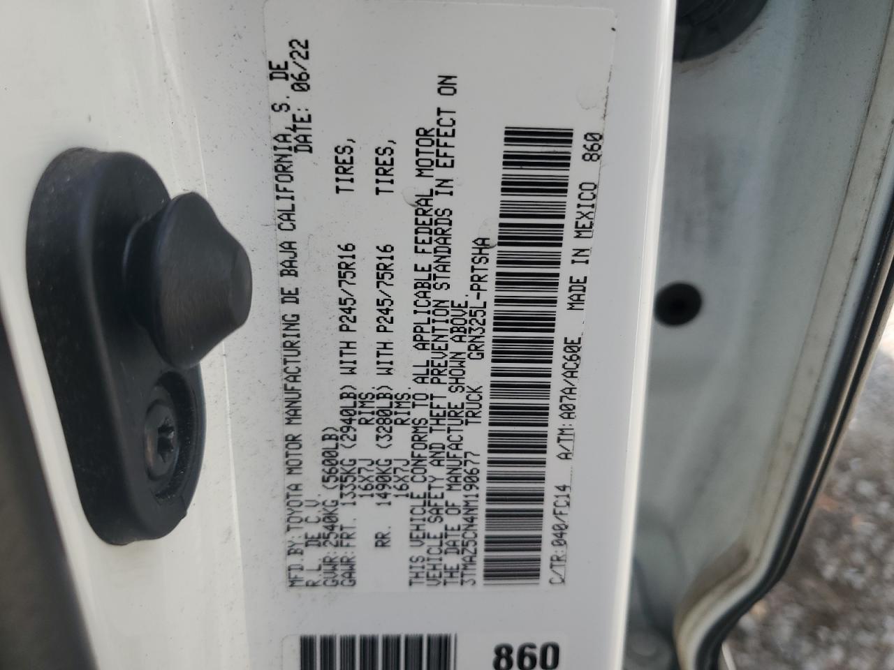 TOYOTA TACOMA DOUBLE CAB