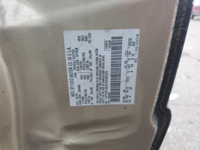 2001 FORD RANGER SUP #3282544891