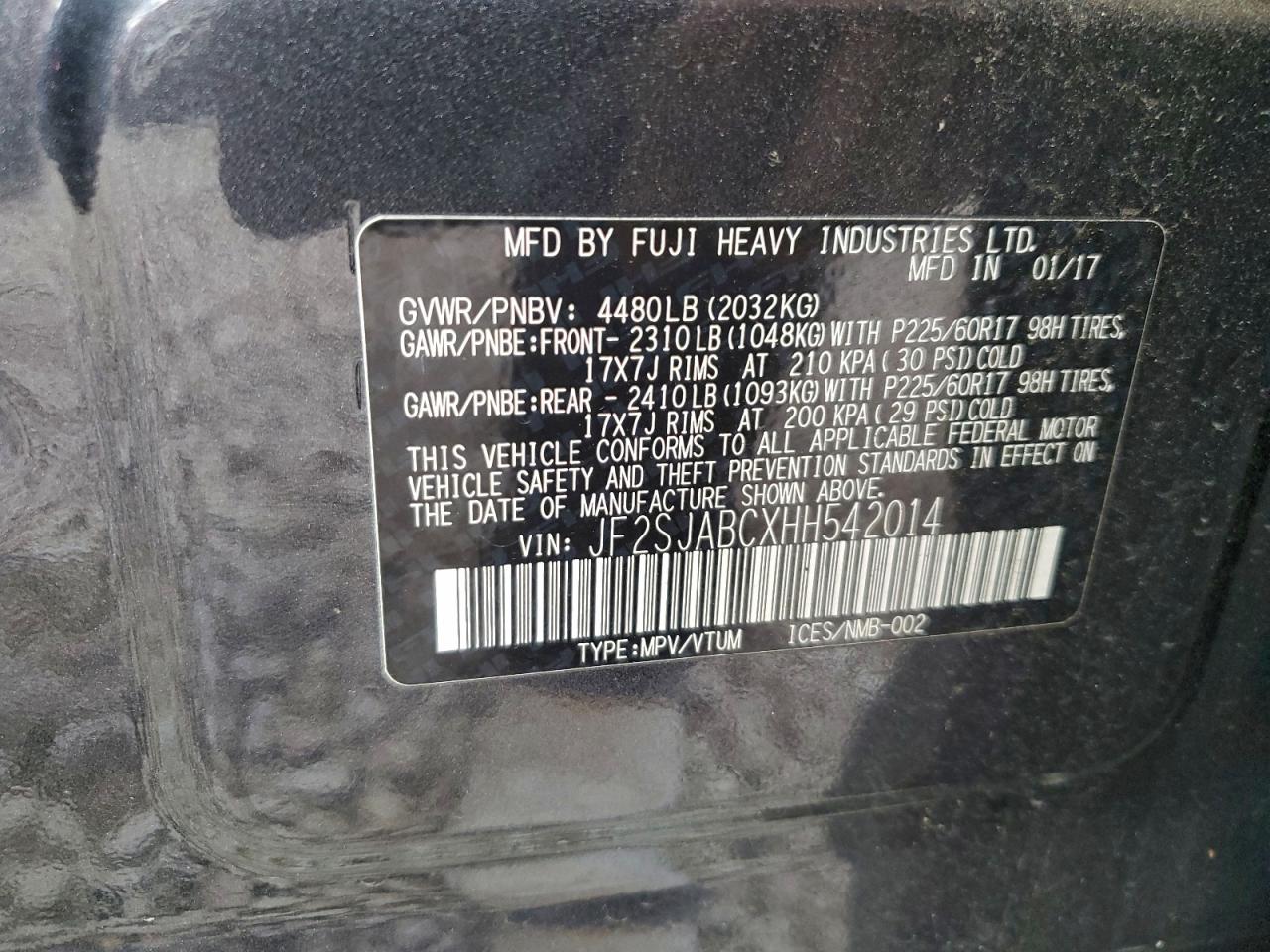 SUBARU FORESTER 2.5I