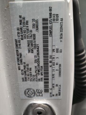 2020 FORD ESCAPE TIT - 1FMCU9DZ6LUB26421