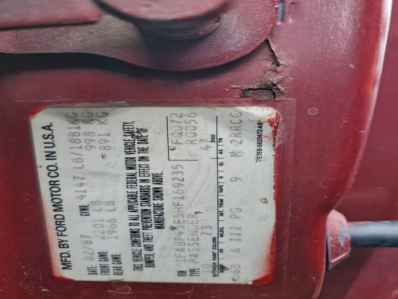 1987 FORD MUSTANG GT #3303632957