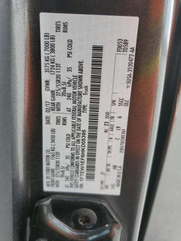 2017 FORD F150 SUPER #3296432724