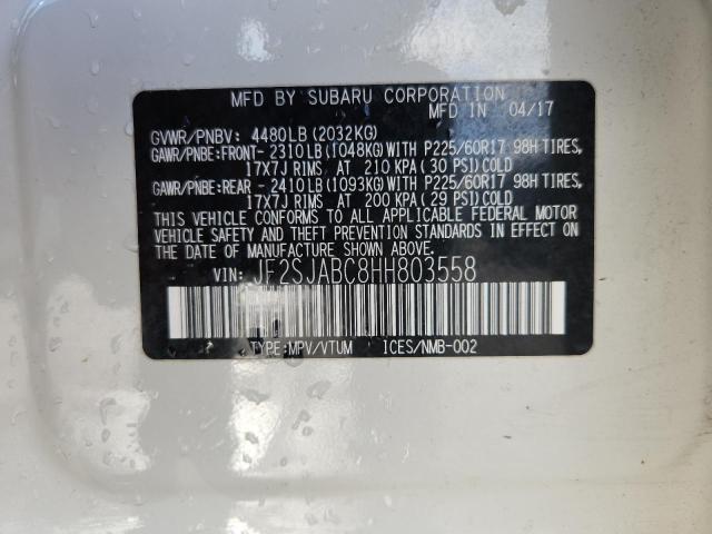 2017 SUBARU FORESTER 2 #3298292030