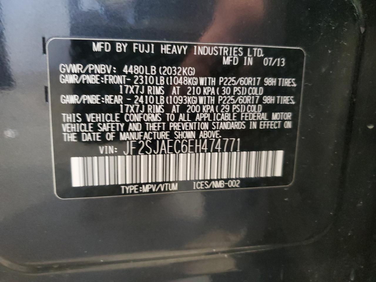 SUBARU FORESTER 2.5I PREMIUM