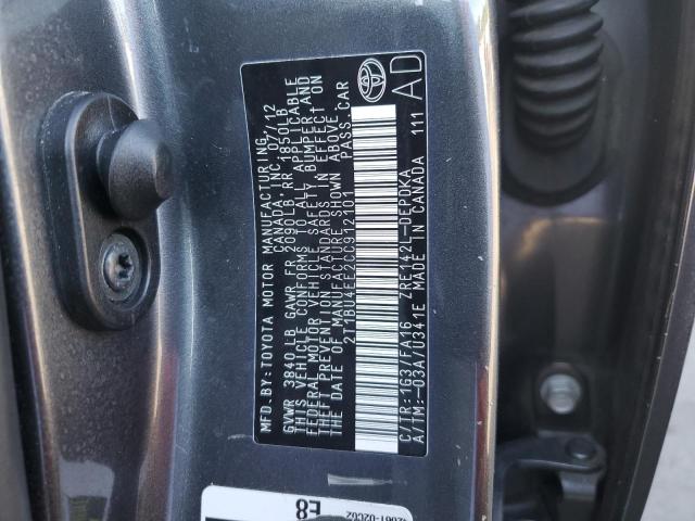 2012 TOYOTA COROLLA BA #3311523251