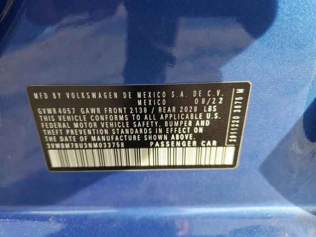 2022 VOLKSWAGEN JETTA SPOR #3301847343